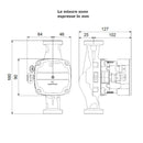 Circolatore Alpha Solar 25-145 180 mm per impianti solari G 1" 1/2 60 W