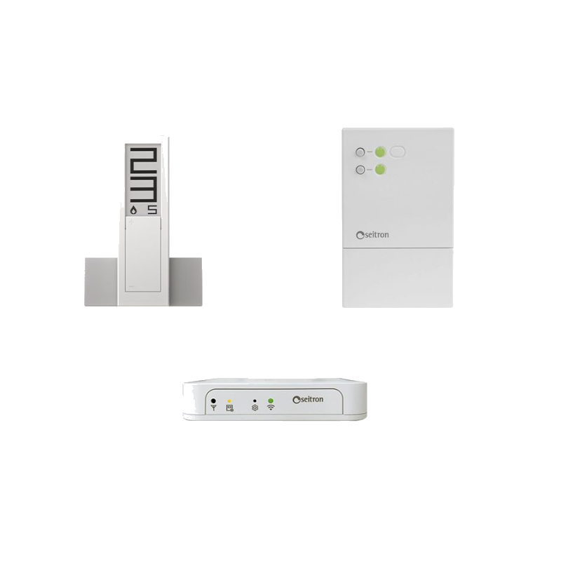 Kit cronotermostato Wi-Fi Hygge Home KTY001 Seitron a batterie