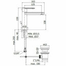 Paffoni Candy miscelatore lavabo scarico auto cromo