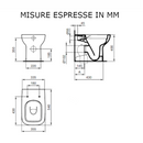 Vaso a terra i.life A T463101 Ideal Standard bianco europeo