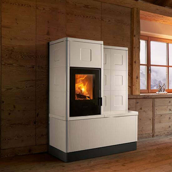 Piazzetta E228 K stufa ibrida scarico 8,2 kW posteriore