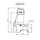 Wilo Rexa MINI3-V04.11/M06-523/A-5M pompa sommergibile acque cariche con galleggiante 0,6 kW 3094005