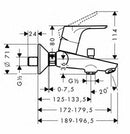 Hansgrohe Focus miscelatore vasca esterno cromo