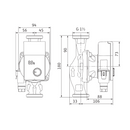 Wilo Yonos PICO1.0 25/1-8 pompa di ricircolo elettronica a rotore bagnato 180 mm 1"1/2 4248086