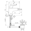 Miscelatore bidet Ceraflex B1718AA Ideal Standard con piletta