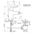 Ideal Standard miscelatore bidet Ceraplan BD248AA con piletta 1 1/4"