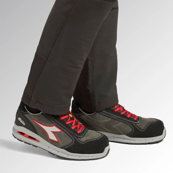 Scarpa RUN A.BOX LOW S3S FO SR ESD Diadora Grigio Rosso
