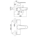 Paffoni Green miscelatore vasca/doccia con deviatore cromo