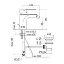 Paffoni Green miscelatore bidet con scarico automatico cromo