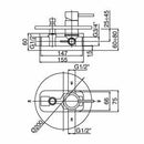Paffoni Light miscelatore doccia incasso con deviatore cromo