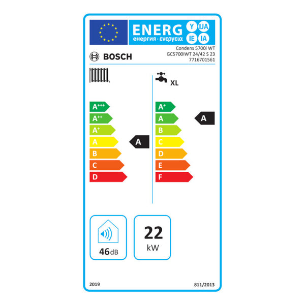 Bosch Junkers GC5700iWT 24/42 S caldaia a condensazione da 24 kW e accumulo da 42 litri