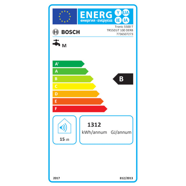 Scaldabagno elettrico Tronic TR55001iT 100 DERB Bosch Junkers 74 litri