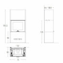Piazzetta DAVOS MC 65/60 stufa caminetto a legna 11 kW