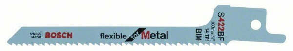 Bosch Flexible for Metal S 422 BF lama per sega universale BIM, stradata, fresata, set 5 pezzi