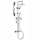 Colonna doccia regolabile Paffoni Syncro Top ZCOL655CR senza deviatore cromato
