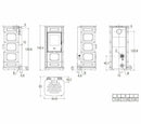 Piazzetta E228 C stufa ibrida 8,2 KW scarico posteriore