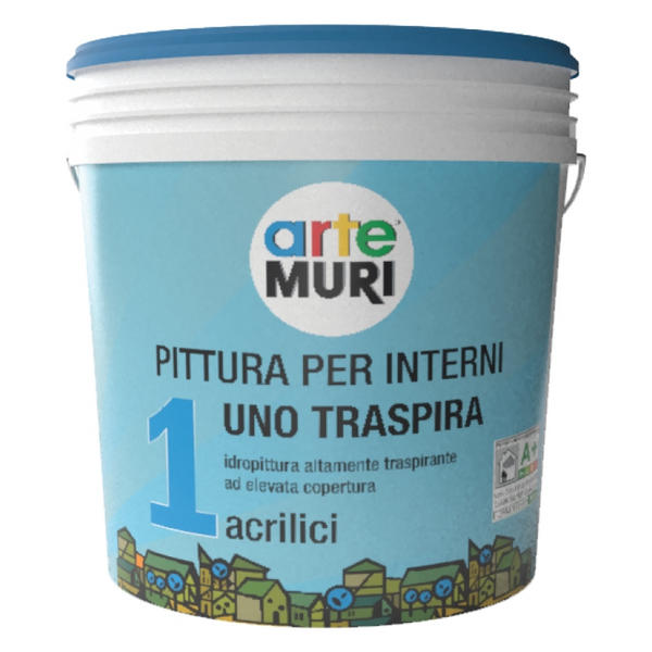 UNO TRASPIRA Pittura per interni ad alta copertura neutro 12,6 litri