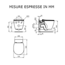 Vaso sospeso Connect E048301 Ideal Standard con sedile slim