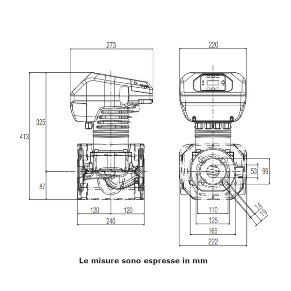 Circolatore singolo Evoplus B 40/240.50 M Dab 140 W