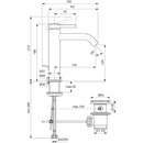 Miscelatore lavabo canna alta Ceraline Nuovo BD847AA Ideal Standard con scarico