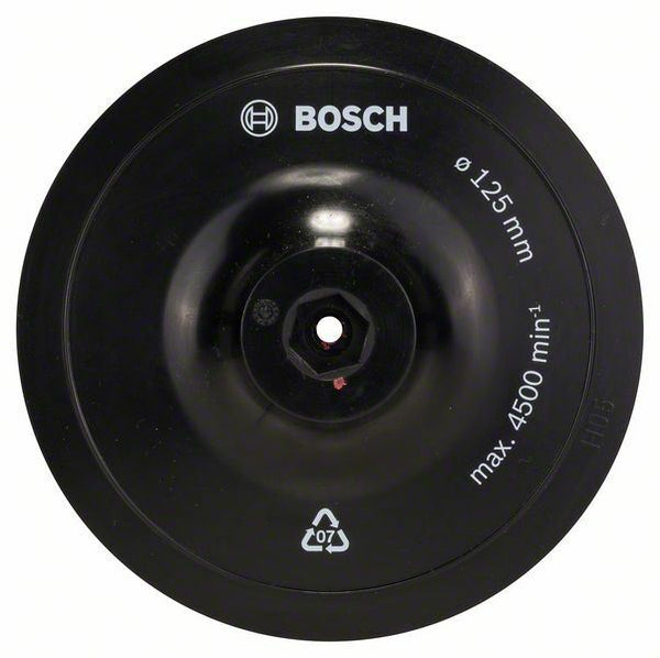 Bosch platorello a strappo con velcro per abrasivi Ø 125 mm, gambo 8 mm