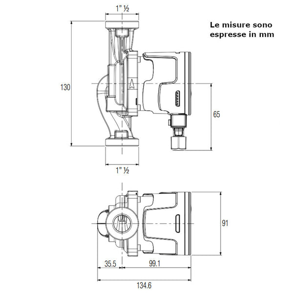 Dab Evosta 2 40-70/130 1" circolatore elettrico 1" 1/2 35 W 60231853