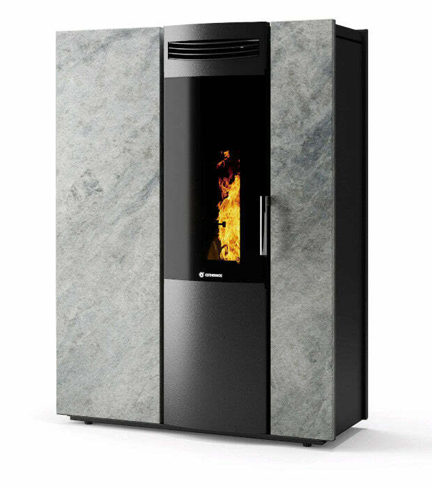 CS Thermos Thema 10 pietra stufa a pellet/biomassa canalizzabile 9,8 KW