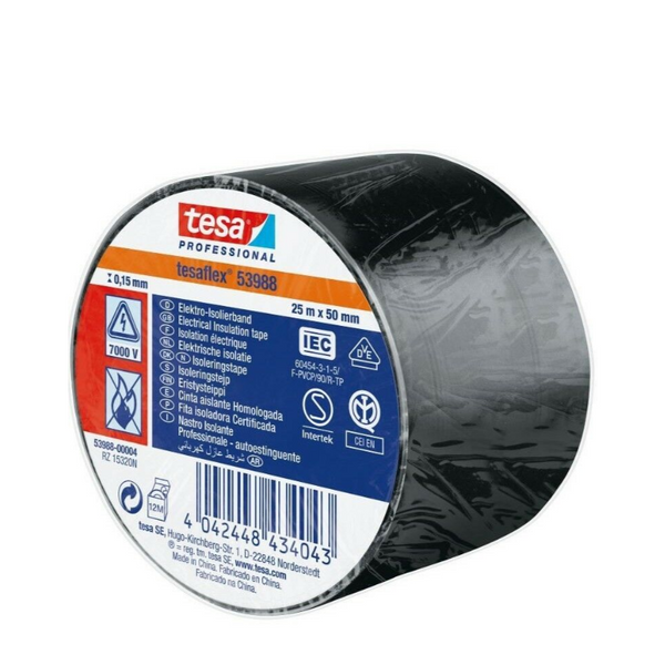 Nastro ISOLANTE 53988 nero Tesa 50 mm x 25 m