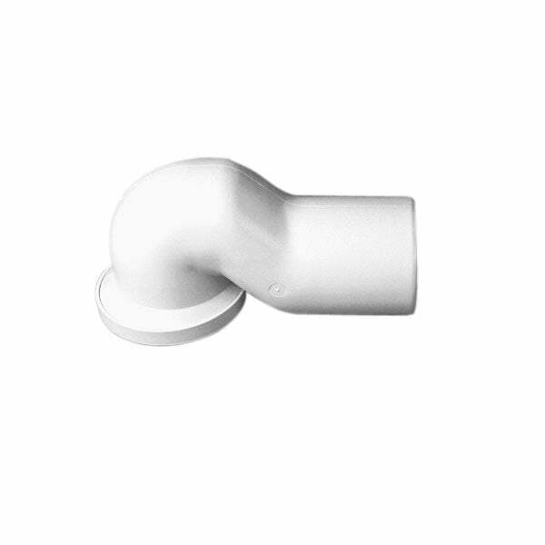 Ponte Giulio Standard raccordo curvo scarico a pavimento bianco latte