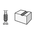 Cilindro e mandrino abrasivo Dremel 430 6,4 mm grana 60