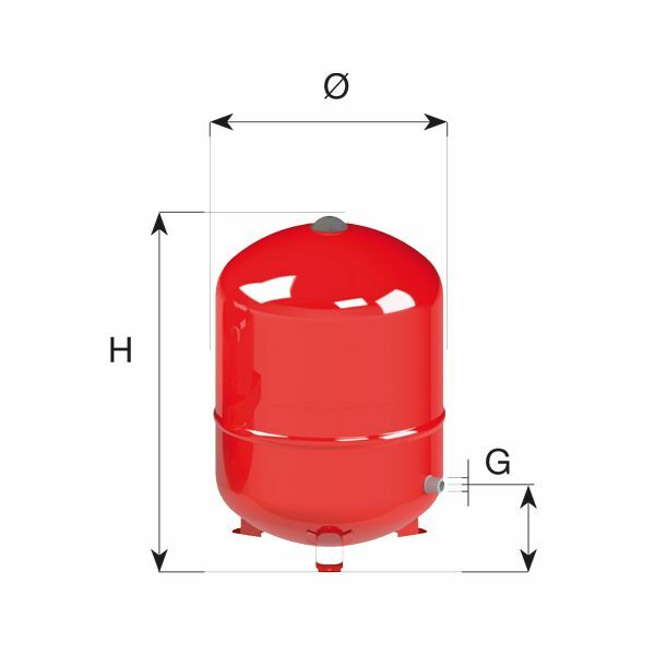 Cimm Vaso di espansione SOLAR CE da 18 Litri