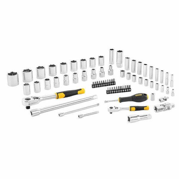 Stanley set chiavi a bussola 1/4" e 1/2" - 72 pezzi