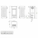 Piazzetta G958 D stufa a gas metano canalizzabile 5 kW