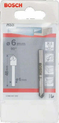 Bosch svasatore conico 6,0 mm, M 3, 48 mm, 6 mm
