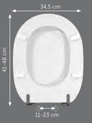 Sedile compatibile Ideal Standard Linda bianco europeo