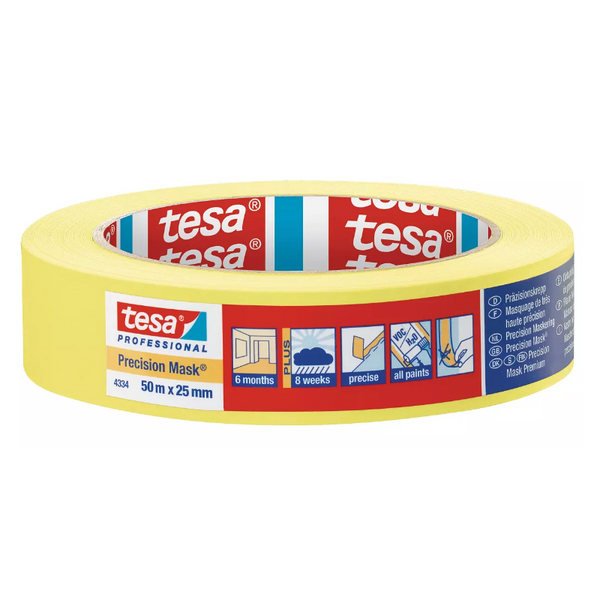 Nastro PRECISION MASK 04334 Tesa giallo 25 mm x 50 m