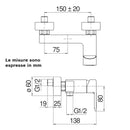 Nobili New Road RD00130CR miscelatore doccia esterno cromo