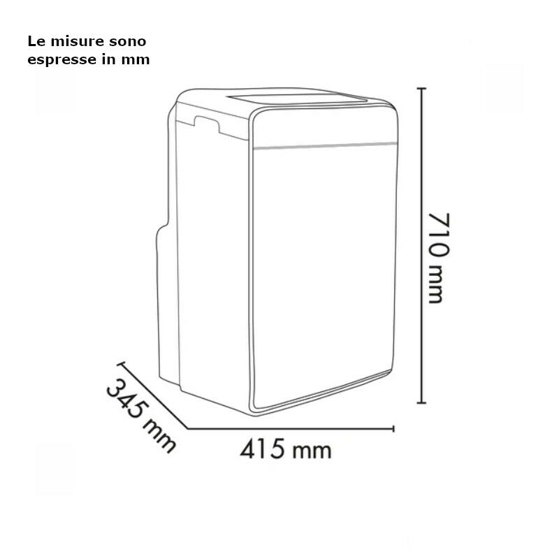 Argo condizionatore portatile Ludvig 398400028 10.000 Btu/h 2,6 kW