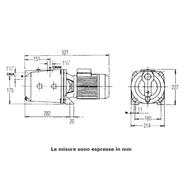 Dab JET 200 M IE2 elettropompa centrifuga autoadescante 1,1 kW