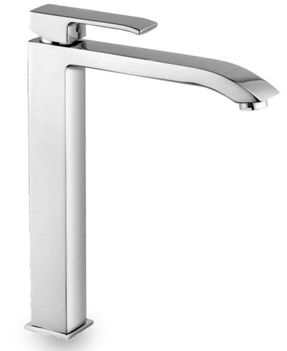 Paffoni Level miscelatore lavabo canna alta con scarico auto cromato