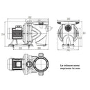 Dab Euroswim 75 M IE2 pompa di filtrazione per piscina con prefiltro 0,75 kW 60212422