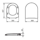 Ideal Standard Fiorile copriwater originale avvolgente T629301 per vaso sospeso bianco europeo