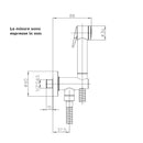 Doccetta igienica C69001 Paloma Bossini con flessibile 125 cm