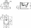 Ideal Standard CONNECT AIR bidet sospeso con fissaggi nascosti
