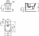Ideal Standard CONNECT AIR bidet sospeso con fissaggi nascosti