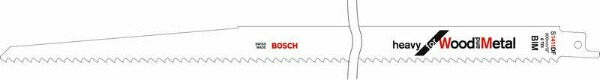 Bosch S 1411 DF Heavy for Wood and Metal lama per sega universale BIM, stradata, fresata, set 2 pezzi