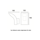 Applique a LED da giardino Century Aladino ALD-051630 5,5W 3000K