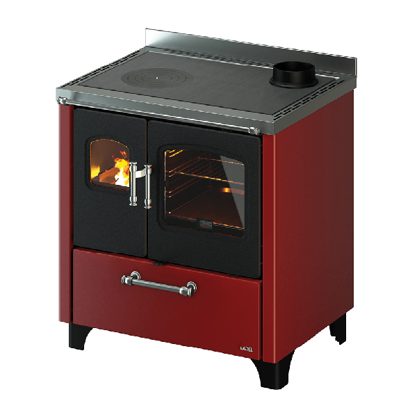 Cadel Smart 80 cucina a legna ventilata, rivestimento metallo