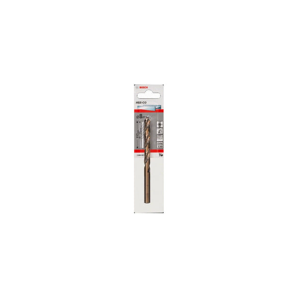Bosch punta per metallo HSS-Co, DIN 338 8 x 75 x 117 mm