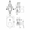 Paffoni Nettuno Due miscelatore incasso doccia 2 uscite cromo